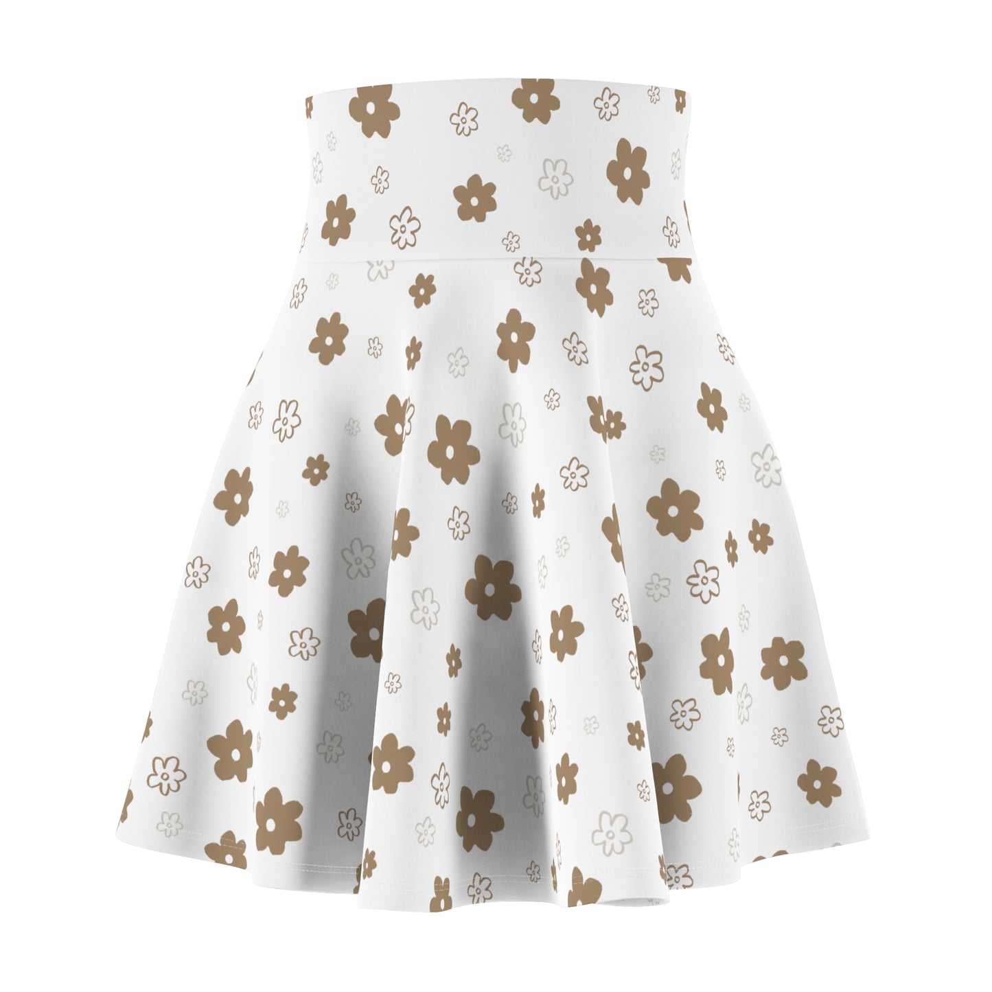 Women's Skater Skirt Flower Print