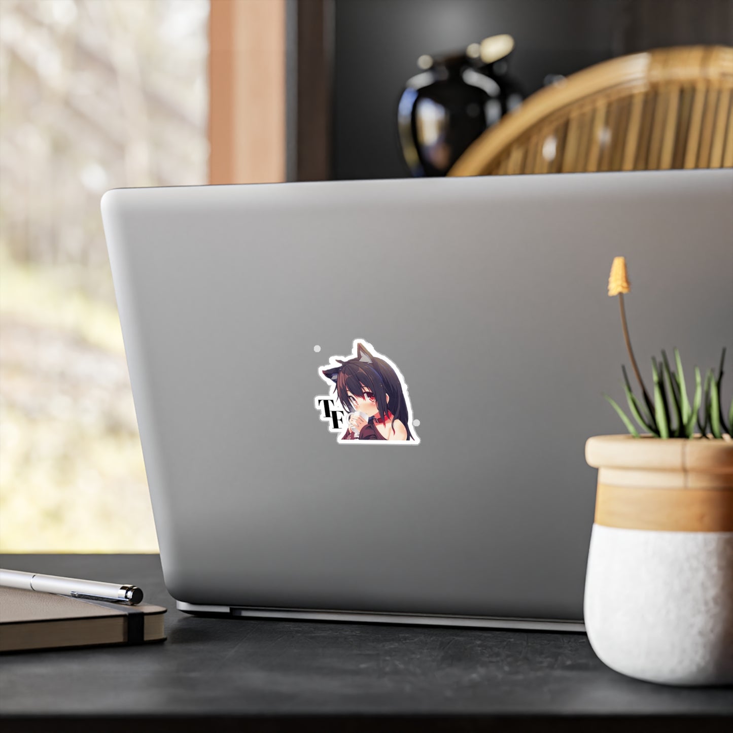 Kiss-Cut Vinyl Decal TF peeker