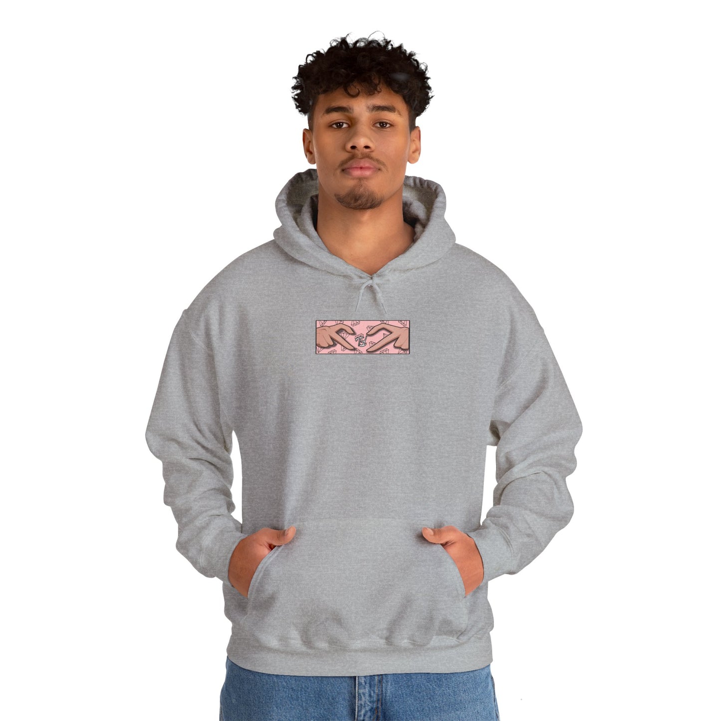 TF Heavy Blend Hoodie Box Logo diamond