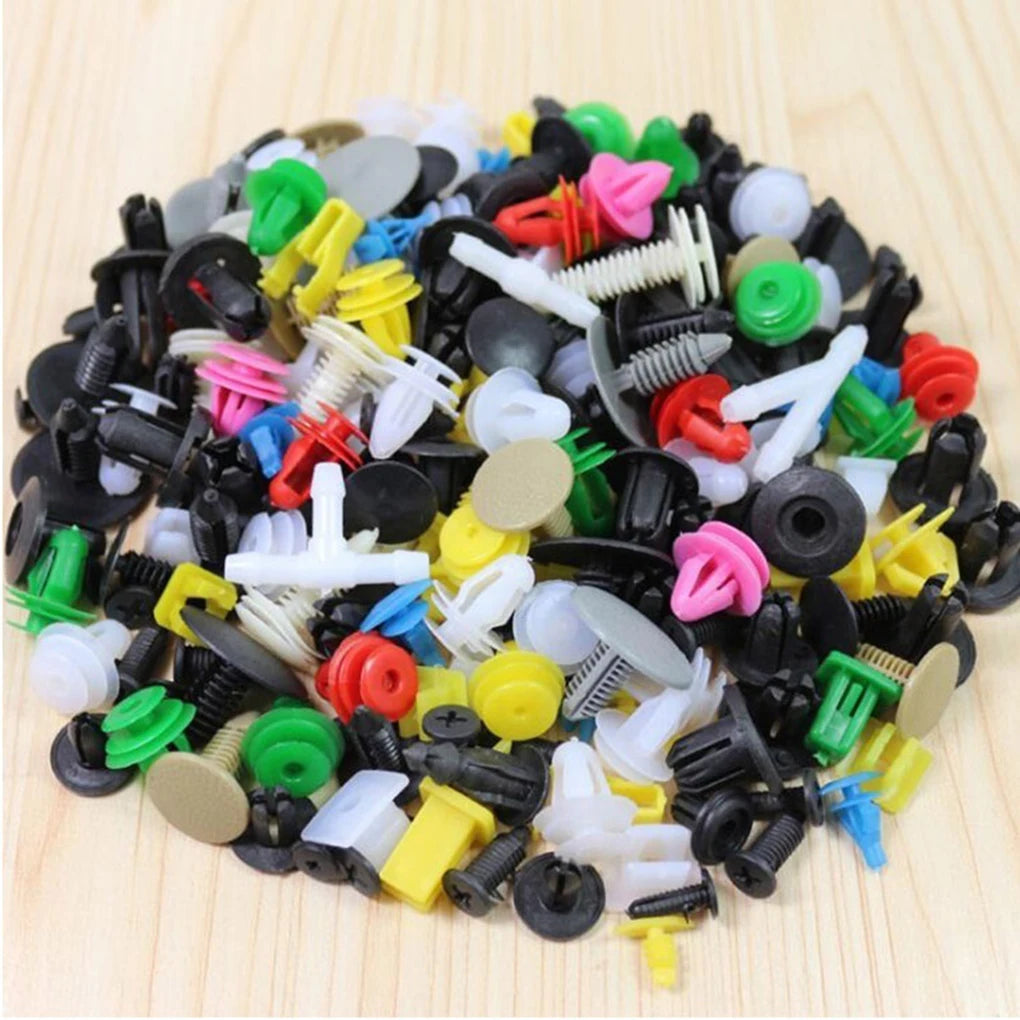 100/50 Pcs Car Clips Fastener Screws Must Have