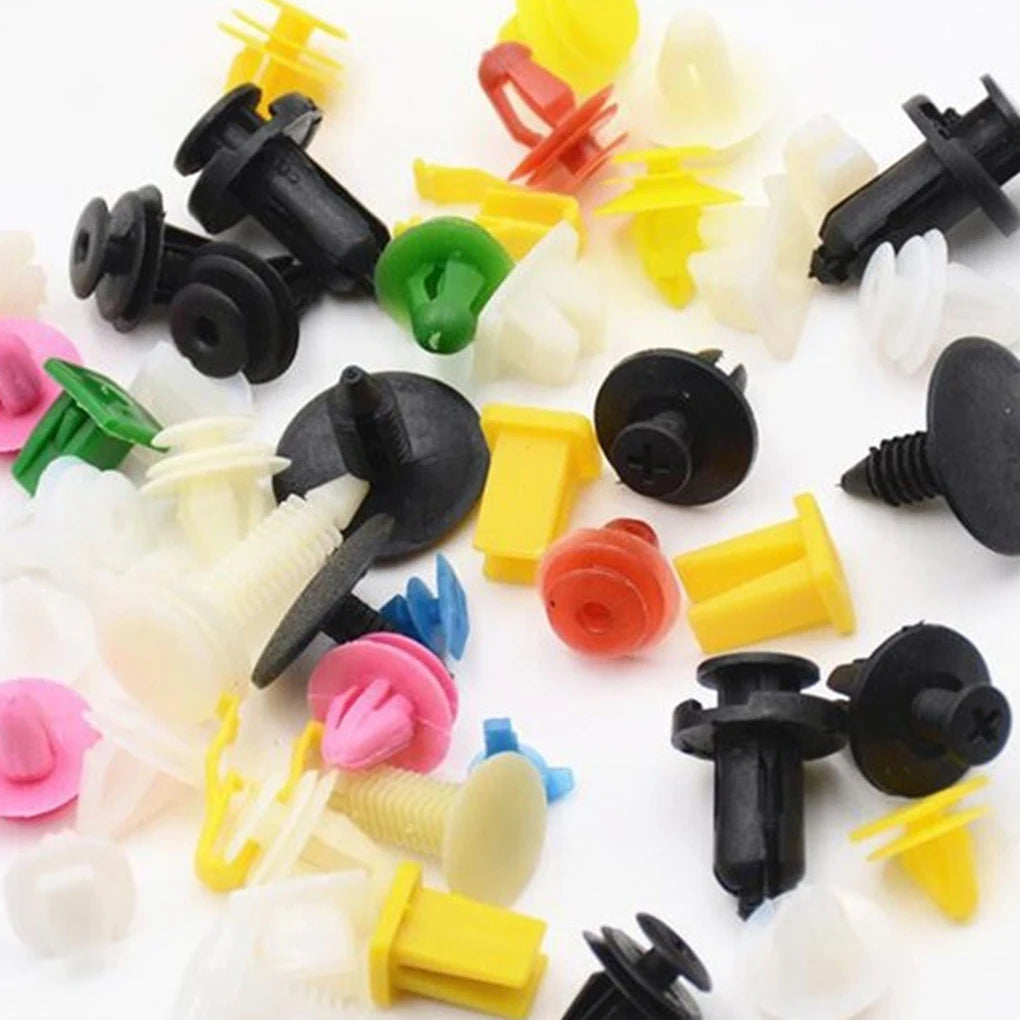 100/50 Pcs Car Clips Fastener Screws Must Have