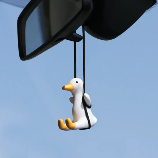 Swinging Duck Cute Mirror Accessory