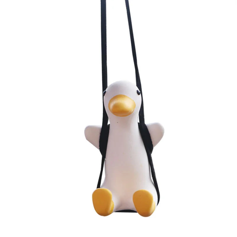 Swinging Duck Cute Mirror Accessory